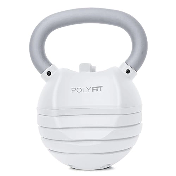 Polyfit Adjustable Kettlebell Set | 30/40/50 lbs | Kettlebell Weights for Home Gym