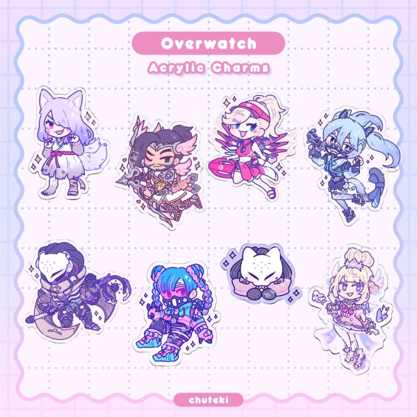 Overwatch Acrylic Charms