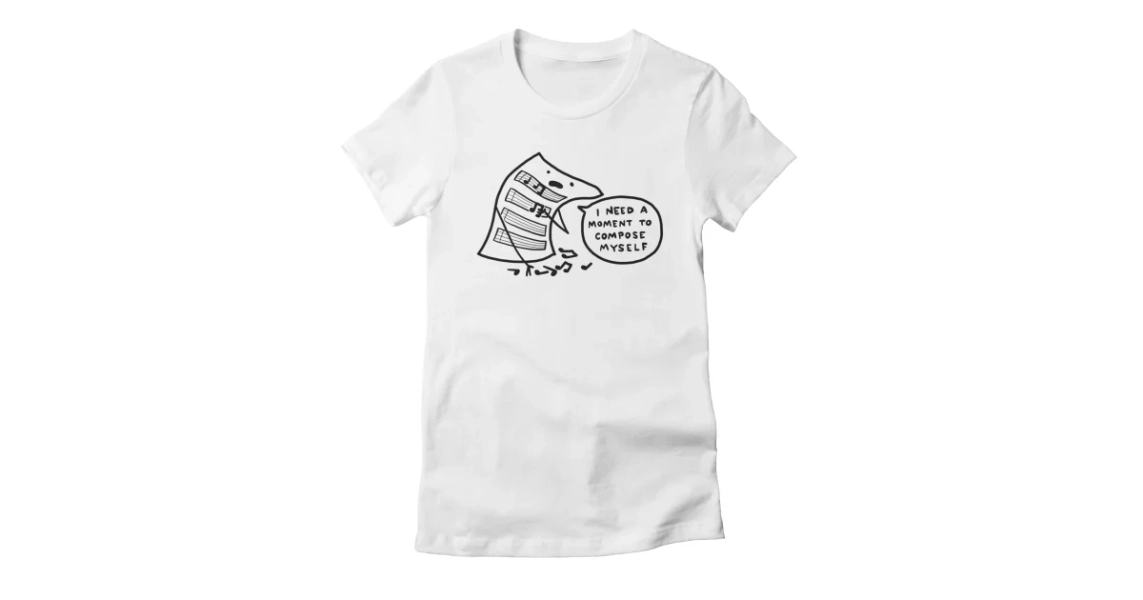 compose myself Women's T-Shirt | Nathan W Pyle Shop | Strange Planet Store