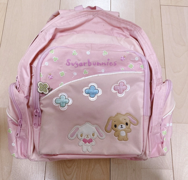 vintage sanrio Sugar bunnies shirousa kurousa pink clover backpack bag kawaii