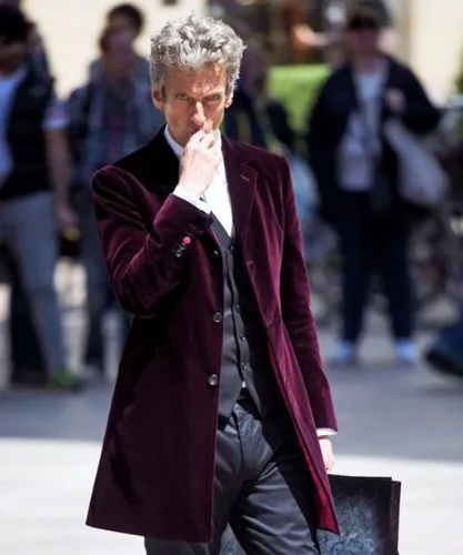 12th Doctor Who - Red Velvet Jacket