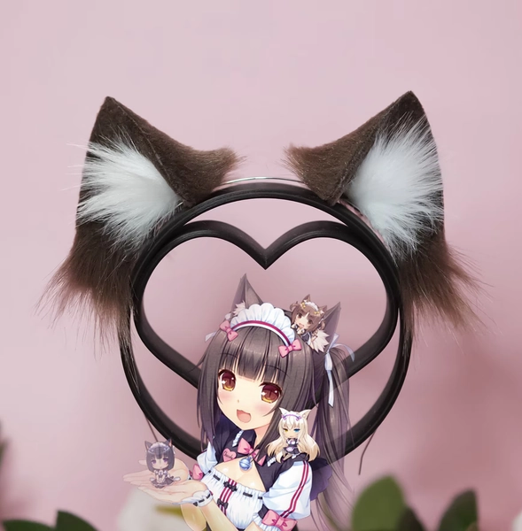 Chocola Nekopara Cosplay Cat Ears in Brown