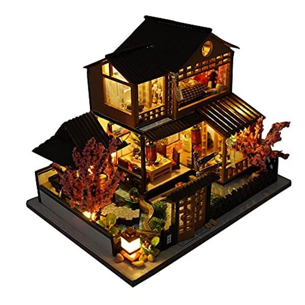 Miniature Wooden Dollhouse (Japanese Style Villa)