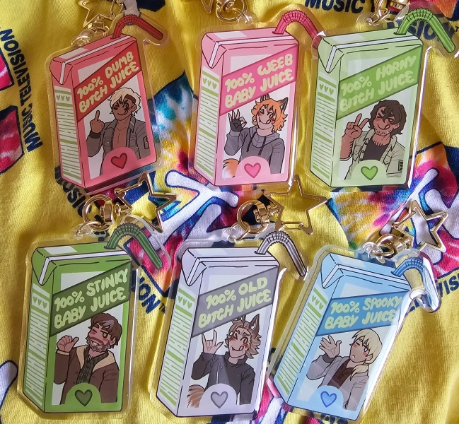 BTD/TPOF Juicebox Charms! (3.5 inches each!)