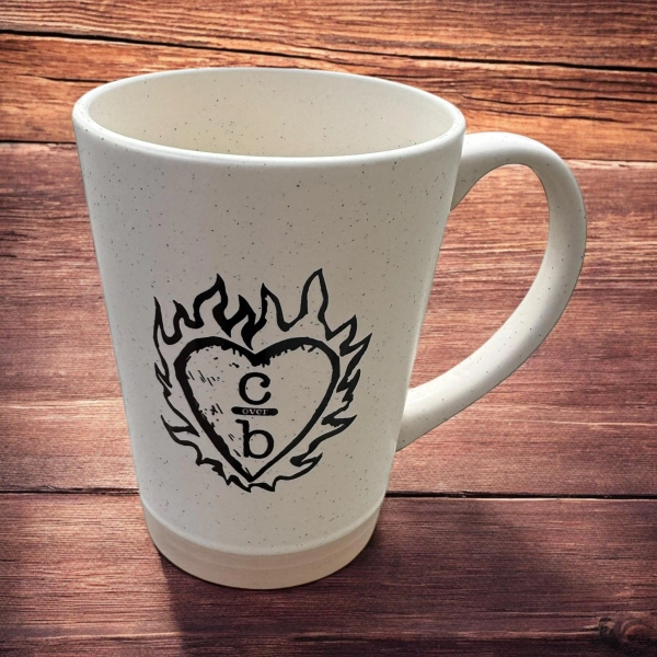 Flame Heart Clothes Over Bros One Tree Hill  16 oz Mug - Cream
