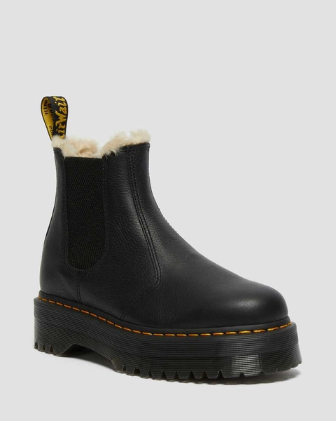 DR MARTENS 2976 Quad Fur Lined Platform Chelsea Boots