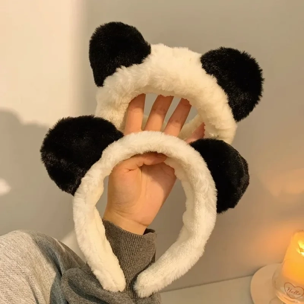 Fluffy Panda Cute Plush Hair Band