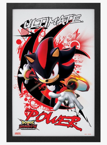 Sonic Shadow Generations Ultimate Power Framed Wall Art