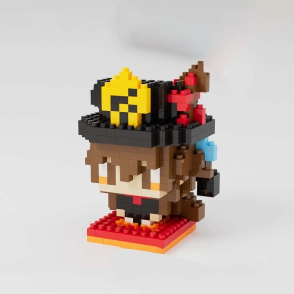 Chibi Genshin Impact Figure DIY Building Blocks Genshin Impact Desk Decor - Hu Tao
