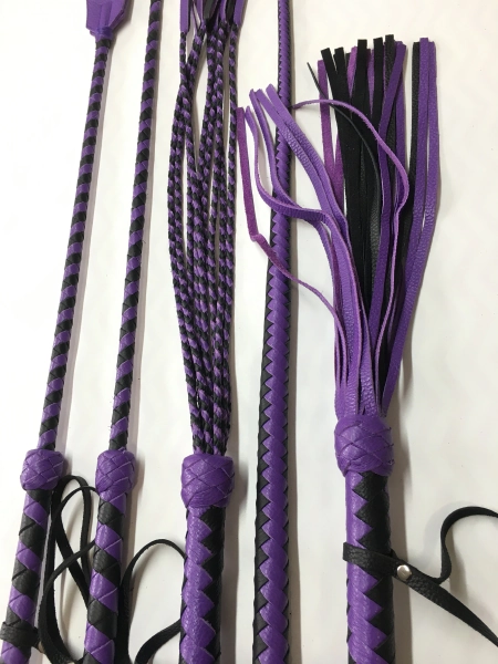 Whip Leather Set Flogger 30 Tail Riding Crop Cat O Nine Tail Spanking Flog Genuine Leather - Handmade