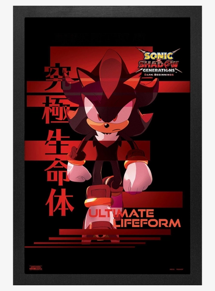 Sonic Shadow Generations Ultimate Lifeform Framed Wall Art