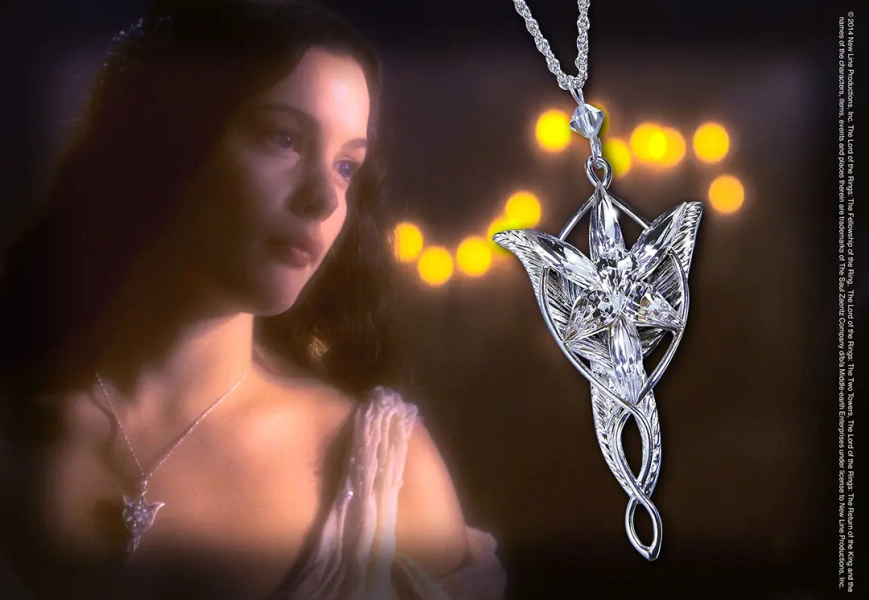 Arwen - Pendentif Étoile du Soir - Argent 925ème - Seigneur des Anneaux