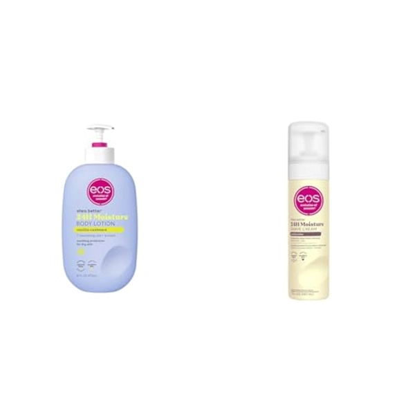 Shea Better 24H Moisture Body Lotion Vanilla Cashmere & Shea Better Shaving Cream for Women, Vanilla Bliss, Shave Cream, Skin Care and Lotion with Shea Butter and Aloe, 24HR Hydration, 207 ml