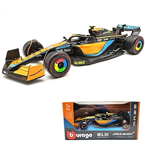 JODIYAAH 1:43 2022 F1 McLaren MCL36 #4 Lando Norris 
