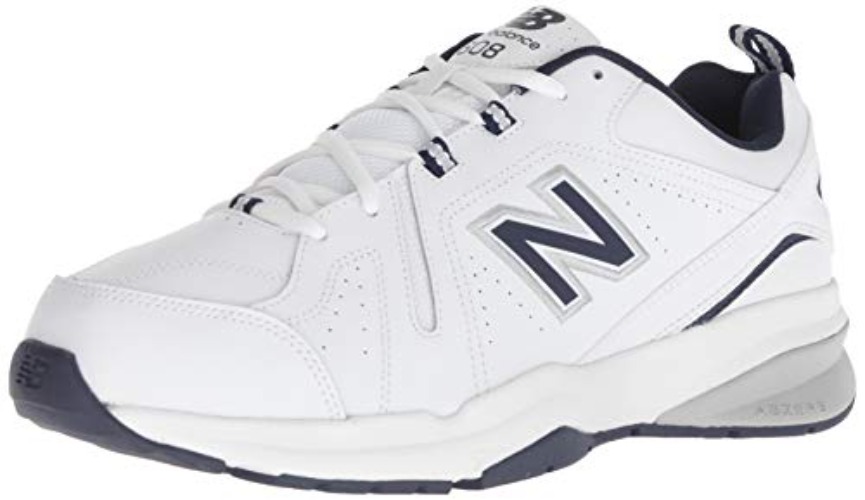New Balance Men's 608 V5 Casual Comfort Cross Trainer - 9 White/Navy