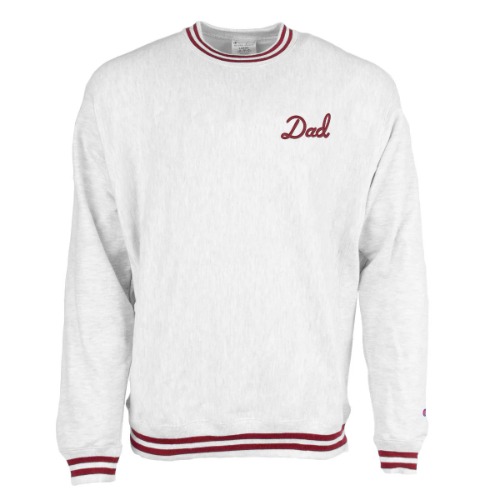 Bussin With The Boys Dad Champion Ribbed Crewneck | Red / M