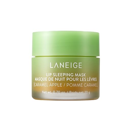 LANEIGE Lip Sleeping Mask: Nourish, Hydrate, Vitamin C, Murumuru & Shea Butter, Antioxidants, Flaky, Dry Lips - Caramel Apple