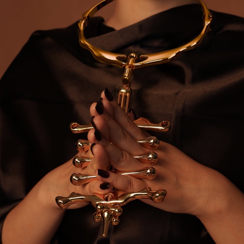 "Migratory Bird" Metal Collar & Fingers Clamps Set