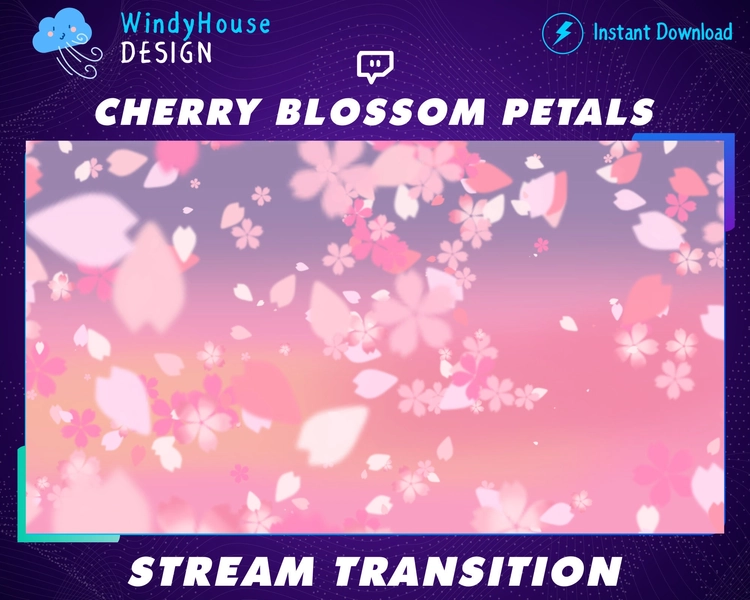 Sakura Petals Stream Transition