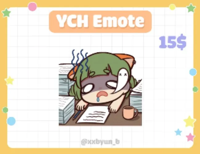 Dying Emote YCH by Huyn