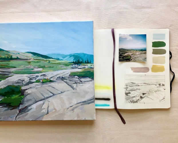 Pre-Recorded Abstract Landscape Painting — Amanda K. Hawkins