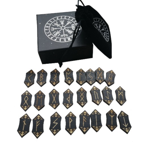 Woodcut Divination Rune Set