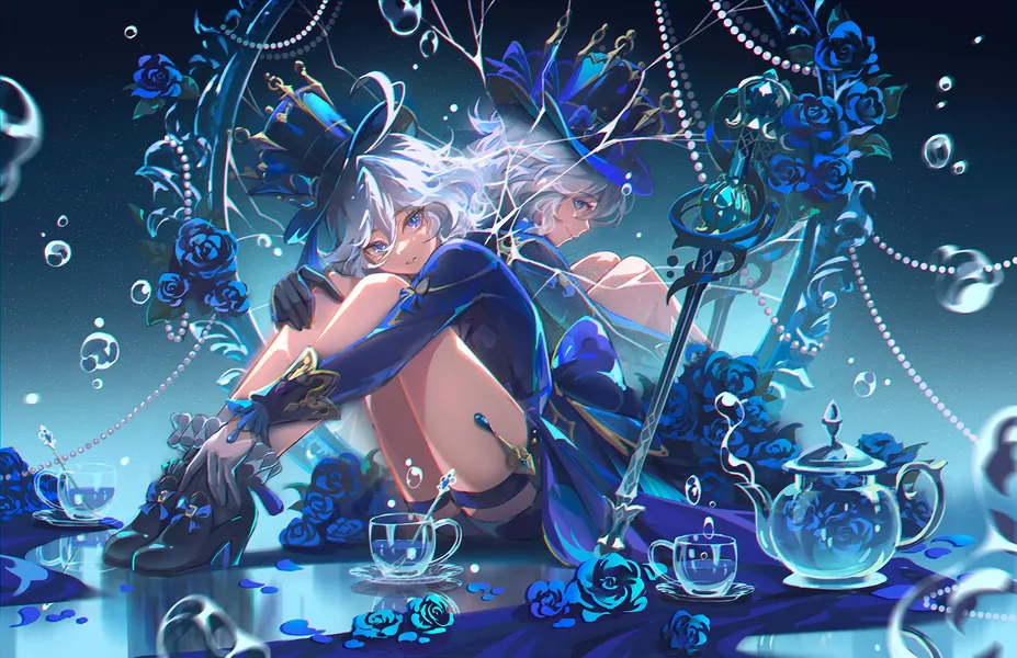 Genshin Impact Furina 11"x17" Poster Print