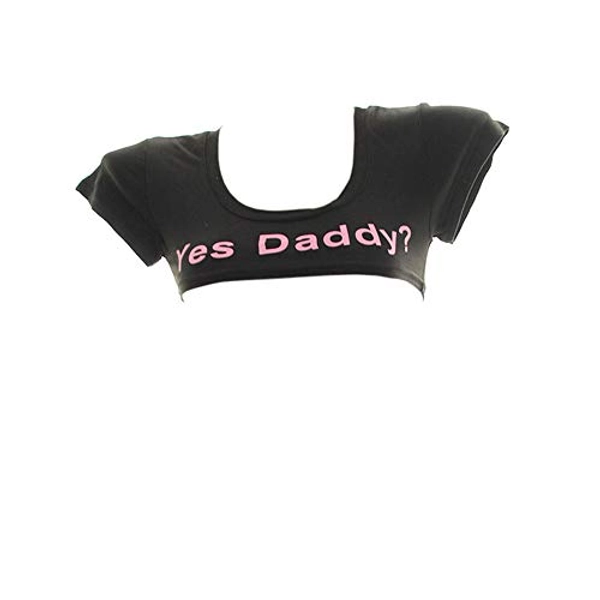 Ddlg outfits for women Tank Top Sleep Wear Mini T-shirt Daddy's Little Slut Fun Flirty Student pleated skirt Cosplay