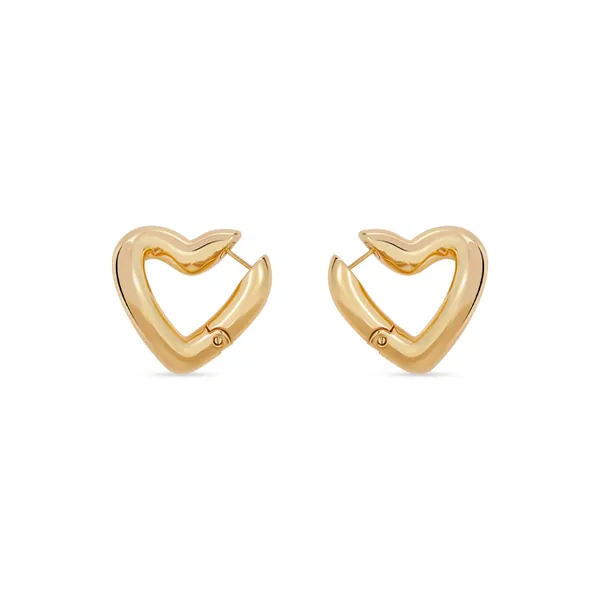 Balenciaga - loop heart earrings