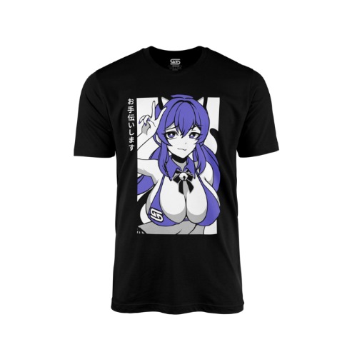 Waifu Shirt S2.9: Neko Maid | XL / Black