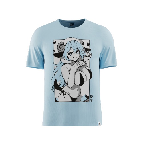 Waifu Shirt S5.4: Holy Sheep | XL / Blue
