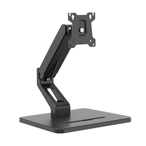 HUION Monitor Stand, Single Monitor Arm for 17-32 inch Screens, Holds up to 22 lbs, Adjustable Monitor Mount with Gas Spring Full Motion, VESA 75x75 & 100x100mm