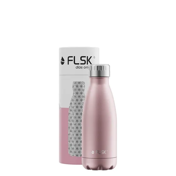 FLSK das Original OLD Trinkflasche • Thermoflasche • Isolierflasche • hält 18h heiß • 24h kalt BPA-frei Edelstahl