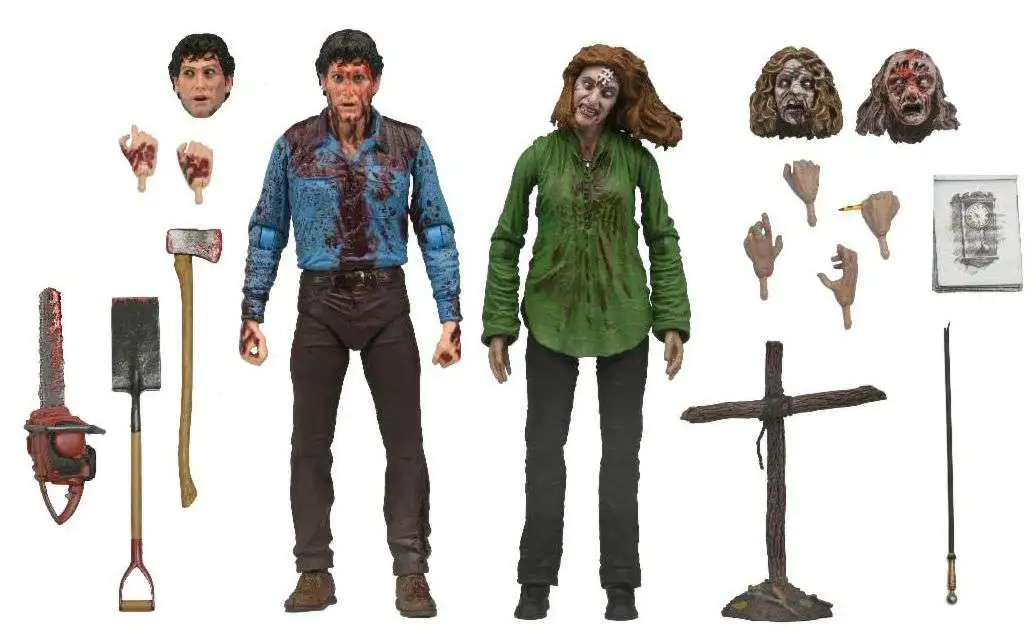 NECA Evil Dead Bloody Ash &amp; Cheryl Williams Action Figure 2-Pack [Ultimate Version] (Pre-Order ships January)
