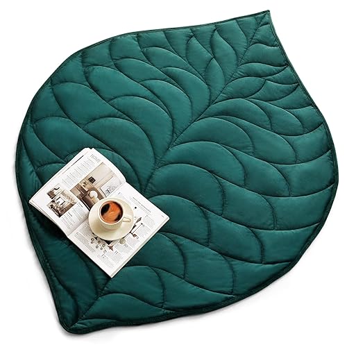 Kaisa Weighted Lap Blanket 5 lbs 41" x 53", Cozy Luxury Crystal Velvet Small Weighted Blanket for Adults, Portable Travel Weighted Blanket for Relaxation, All-Season Blanket, Machine Washable, Green - Green - 41"x53" 5 Pound