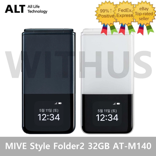 ALT MIVE Style Folder 2 32GB AT-M140 LTE/3G New Sealed - Black/White_