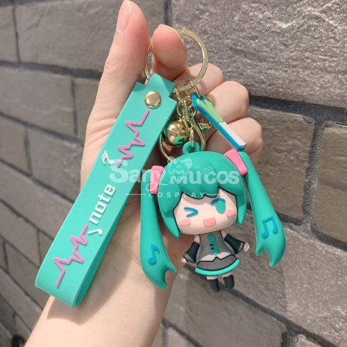 【In Stock】Vocaloid Hatsune Miku Cosplay Miku Key Rings Cosplay Props Doll - Green