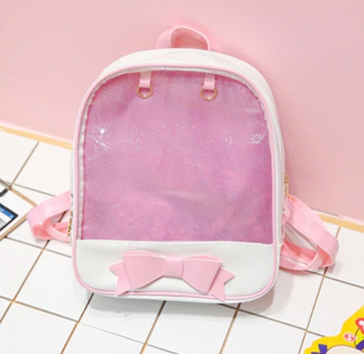 Clear Transparent Backpacks Women Harajuku Bow-knot Itabags Bags School Bags for Teenager Girls Designer Ita Bag Bookbag Bolsa