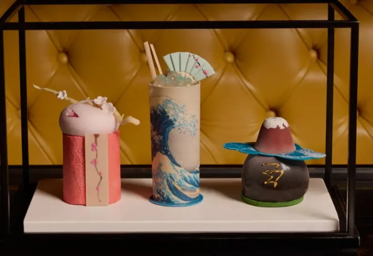 Hokusai-inspired afternoon tea at the Rosewood Hotel