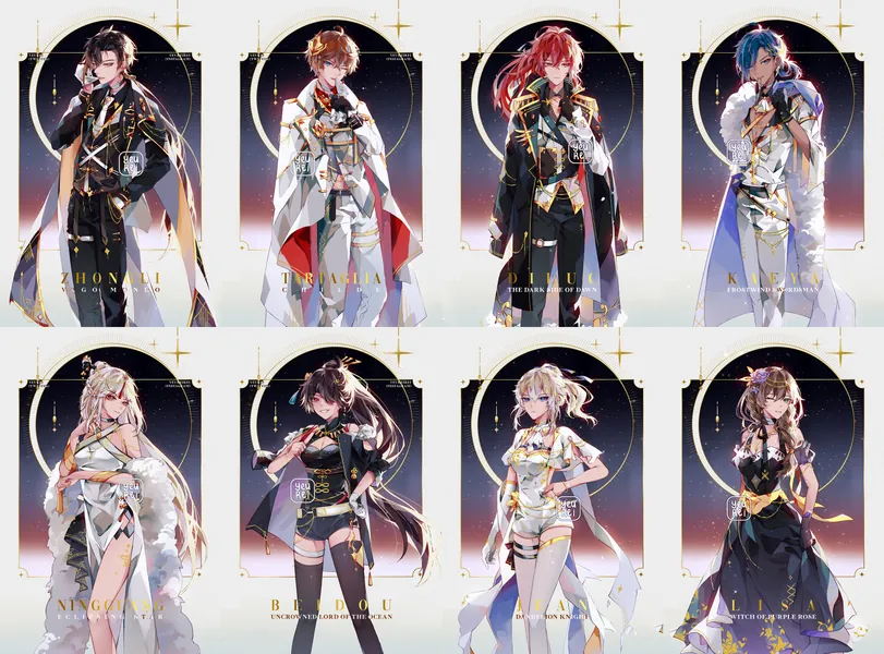 Genshin Impact  Foil Postcard