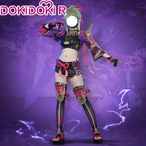 【Size S/M/L/XL Ready For Ship】【Size S-2XL】【Lighting Vision】DokiDoki-R Game Genshin Impact Cosplay Kuki Shinobu Cosplay  Costume | Costume / S