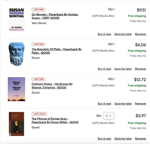 Ebay books 