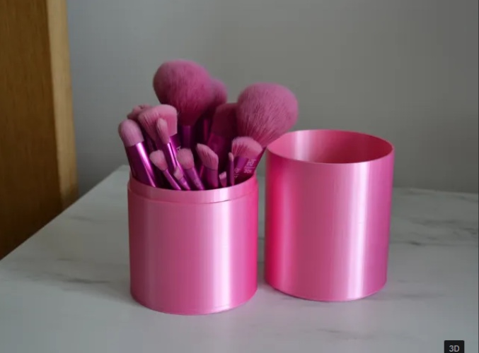 Makeup Brush Holder - Hot Pink