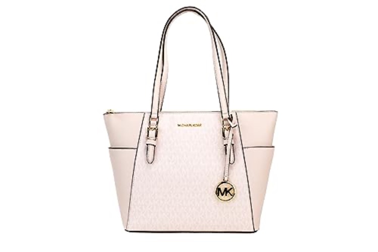 Michael Kors Charlotte Large Top Zip Tote - Light Powder Blush
