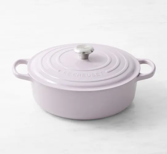 Le Creuset Signature Enameled Cast Iron Round Wide Dutch Oven, 6 3/4-Qt.