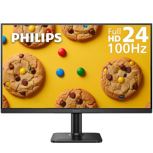 PHILIPS 24E2N1100B New 24 inch IPS Full HD (1920 x 1080) 100Hz Monitor, VESA, HDMI x1, VGA Port x1, Eye Care, 4 Year Advance Replacement Warranty - 24" FHD - IPS Panel 100Hz