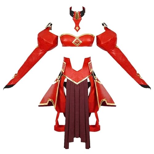Grand Duke Fate Apocrypha Cosplay FA Red Saber Mordred Cosplay Costume Halloween Costume Full Set - Red - Female L