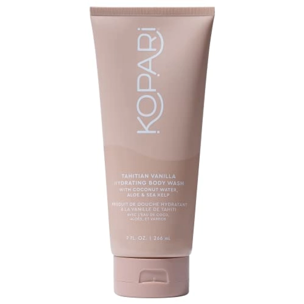 Tahitian Vanilla Hydrating Body Wash with Coconut Water, Aloe & Sea Kelp | Cleanses Without Stripping Moisture or Natural Oils | Infused with Notes of Warm Vanilla | Vegan and Cruelty-Free | 9.0 Oz