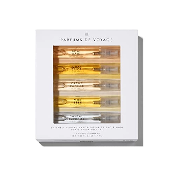 Le Monde Gourmand Parfum de Voyage 10 Piece Purse Spray Discovery Set - 0.23 fl oz (6.8 ml) Each Sample Fragrance