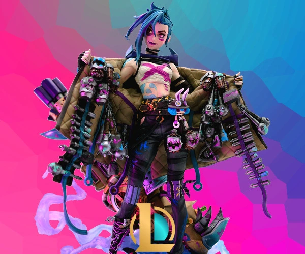 League of Legends - Jinx Statue